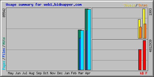 Usage summary for web1.bidnapper.com
